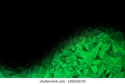 Light Blue, Green vector low poly texture. Geometric illustration in Origami style with gradient.  The best triangular design for your business.