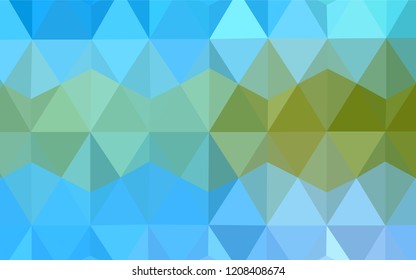 Light Blue, Green vector low poly cover. Colorful abstract illustration with triangles. Brand new design for your business.