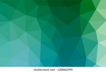 Light Blue, Green vector low poly layout. A completely new color illustration in a vague style. The textured pattern can be used for background.