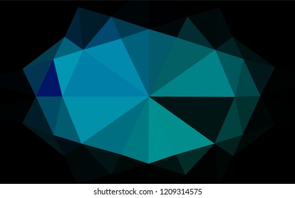Light Blue, Green vector low poly texture. Brand new colored illustration in blurry style with gradient. Brand new design for your business.