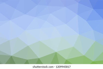 Light Blue, Green vector low poly texture. Glitter abstract illustration with an elegant design. Brand new design for your business.
