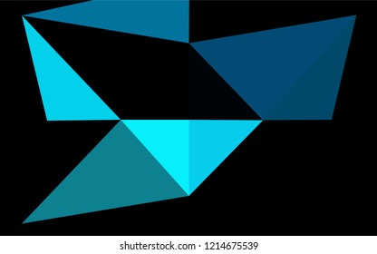Light Blue, Green vector low poly cover. Colorful abstract illustration with gradient. A completely new template for your business design.