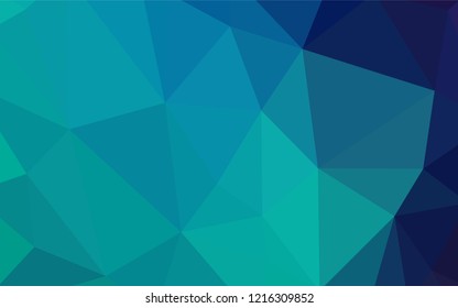 Light Blue, Green vector low poly texture. Colorful illustration in polygonal style with gradient. Polygonal design for your web site.