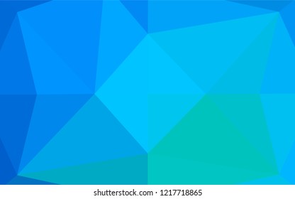Light Blue, Green vector low poly layout. Shining colored illustration in a Brand new style. Brand new style for your business design.