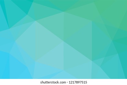Light Blue, Green vector low poly layout. A sample with polygonal shapes. The template can be used as a background for cell phones.