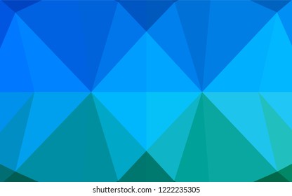 Light Blue, Green vector low poly texture. Shining colored illustration in a Brand new style. A new texture for your design.