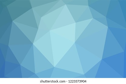Light Blue, Green vector low poly cover. Colorful illustration in abstract style with triangles. Brand new design for your business.