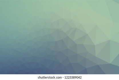 Light Blue, Green vector low poly texture. Creative geometric illustration in Origami style with gradient. Triangular pattern for your business design.