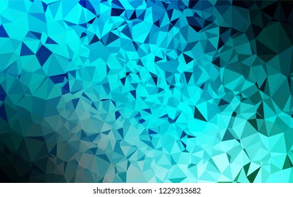 Light Blue, Green vector low poly cover. A completely new color illustration in a vague style. Brand new design for your business.
