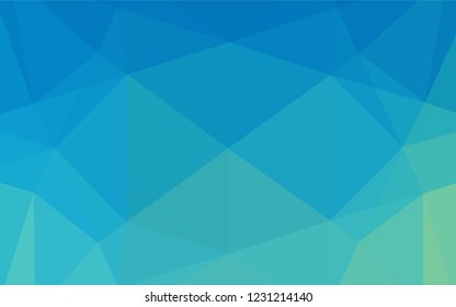 Light Blue, Green vector low poly layout. Colorful illustration in abstract style with gradient. The textured pattern can be used for background.