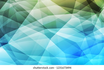 Light Blue, Green vector low poly texture. A sample with polygonal shapes. A new texture for your web site.
