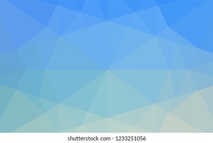 Light Blue, Green vector low poly texture. Brand new colored illustration in blurry style with gradient. A completely new template for your business design.