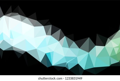 Light Blue, Green vector low poly layout. An elegant bright illustration with gradient. Brand new style for your business design.