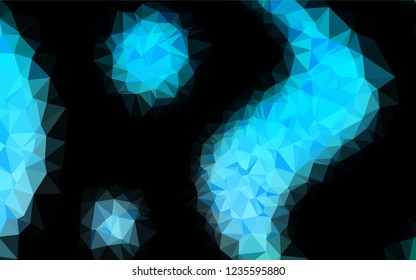Light Blue, Green vector low poly layout. Shining illustration, which consist of triangles. Brand new design for your business.