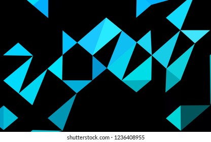 Light Blue, Green vector low poly layout. Modern geometrical abstract illustration with gradient. Brand new style for your business design.