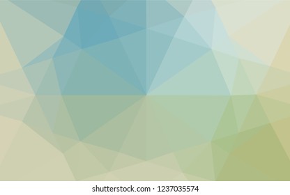 Light Blue, Green vector low poly layout. Colorful illustration in abstract style with gradient. A completely new template for your business design.