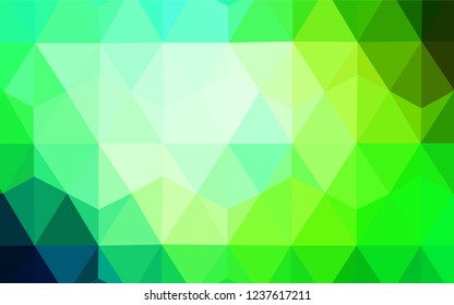 Light Blue, Green vector low poly layout. Modern abstract illustration with triangles. A new texture for your web site.