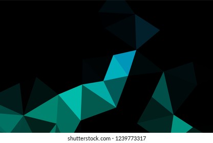 Light Blue, Green vector low poly cover. An elegant bright illustration with gradient. The elegant pattern can be used as part of a brand book.