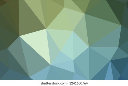 Light Blue, Green vector low poly texture. Modern abstract illustration with triangles. Triangular pattern for your design.
