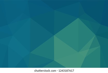 Light Blue, Green vector low poly cover. A completely new color illustration in a vague style. The elegant pattern can be used as part of a brand book.