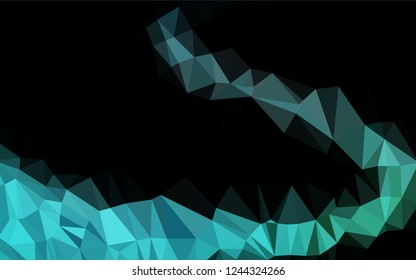 Light Blue, Green vector low poly texture. A sample with polygonal shapes. A completely new template for your business design.