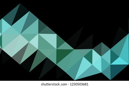 Light Blue, Green vector low poly layout. A sample with polygonal shapes. Completely new template for your business design.