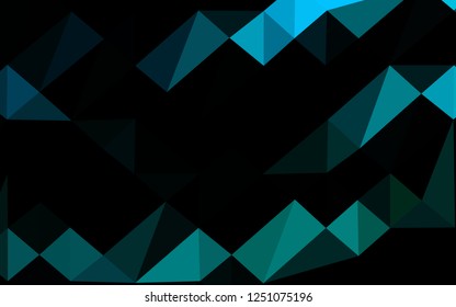 Light Blue, Green vector low poly layout. A completely new color illustration in a vague style. Textured pattern for background.