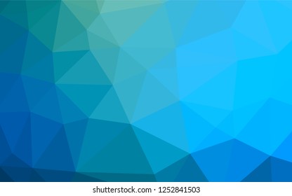 Light Blue, Green vector low poly texture. A vague abstract illustration with gradient. Brand new style for your business design.