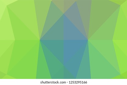 Light Blue, Green vector low poly cover. Colorful abstract illustration with gradient. The elegant pattern can be used as part of a brand book.