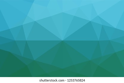 Light Blue, Green vector low poly texture. Glitter abstract illustration with an elegant design. Brand new design for your business.