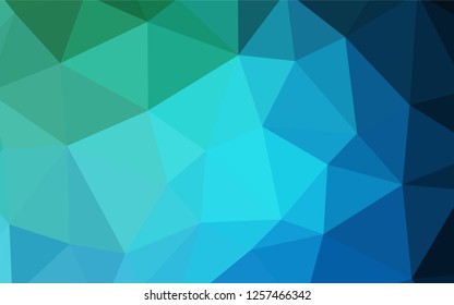 Light Blue, Green vector low poly layout. Polygonal abstract illustration with gradient. Brand new design for your business.