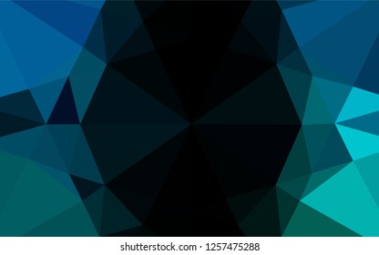 Light Blue, Green vector low poly cover. Modern geometrical abstract illustration with gradient. The template can be used as a background for cell phones.