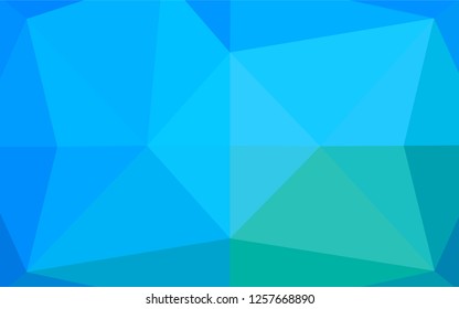 Light Blue, Green vector low poly texture. Brand new colored illustration in blurry style with gradient. Brand new design for your business.