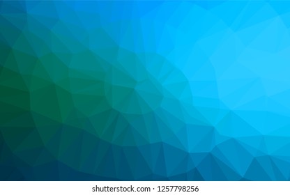 Light Blue, Green vector low poly cover. A completely new color illustration in a vague style. The template can be used as a background for cell phones.
