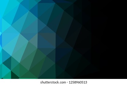 Light Blue, Green vector low poly texture. A completely new color illustration in a vague style. Completely new template for your business design.