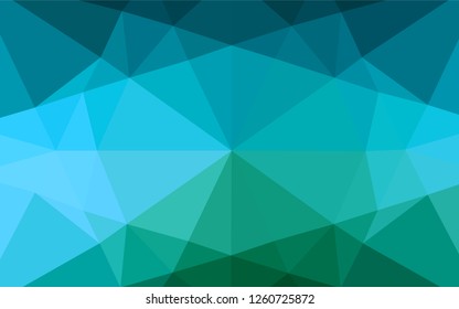 Light Blue, Green vector low poly texture. A vague abstract illustration with gradient. Brand new design for your business.