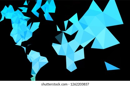 Light Blue, Green vector low poly cover. A sample with polygonal shapes. Triangular pattern for your business design.