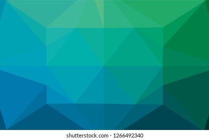 Light Blue, Green vector low poly layout. Shining colored illustration in a Brand new style. A completely new template for your business design.