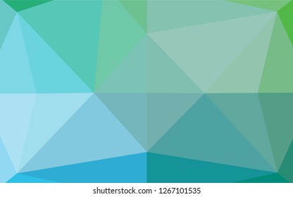 Light Blue, Green vector low poly texture. A completely new color illustration in a vague style. The template can be used as a background for cell phones.