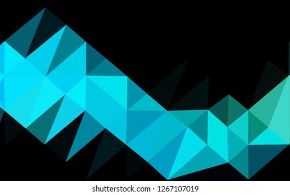 Light Blue, Green vector low poly texture. An elegant bright illustration with gradient. New texture for your design.