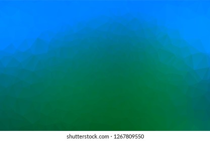 Light Blue, Green vector low poly cover. Brand new colored illustration in blurry style with gradient. The elegant pattern can be used as part of a brand book.