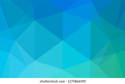 Light Blue, Green vector low poly cover. Colorful abstract illustration with gradient. The completely new template can be used for your brand book.