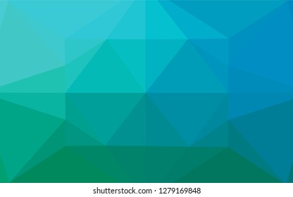 Light Blue, Green vector low poly cover. A sample with polygonal shapes. A completely new template for your business design.