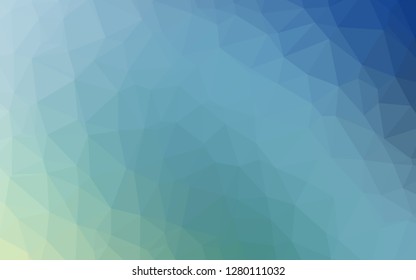 Light Blue, Green vector low poly cover. An elegant bright illustration with gradient. Completely new template for your business design.