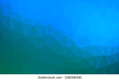 Light Blue, Green vector low poly texture. An elegant bright illustration with gradient. Completely new design for your business.