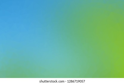 Light Blue, Green vector low poly cover. An elegant bright illustration with gradient. Textured pattern for background.