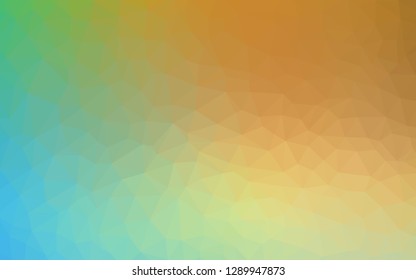 Light Blue, Green vector low poly texture. Geometric illustration in Origami style with gradient.  Brand new design for your business.