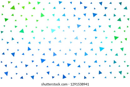 Light Blue, Green vector  low poly background. Elegant bright polygonal illustration with gradient. Pattern for a brand book's backdrop.