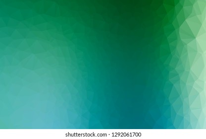 Light Blue, Green vector low poly texture. Colorful illustration in abstract style with gradient. Completely new design for your business.