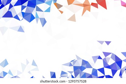 Light Blue, Green vector low poly layout. Modern abstract illustration with triangles. Brand new style for your business design.